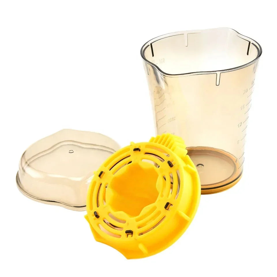 Manual Fruit Lemon Juicer with Measuring Cup, Kitchen Juicing Tool, Multi-Functional Hand Squeezer