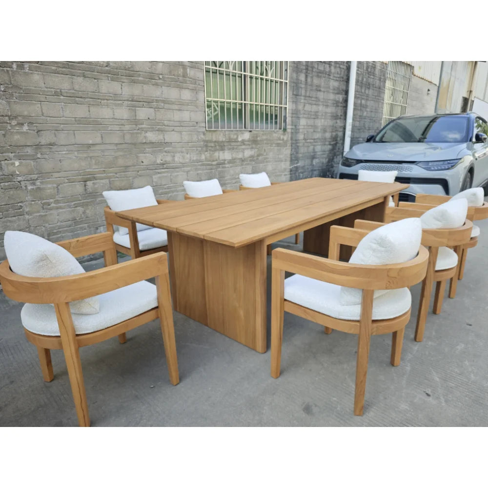 Patio Aluminum Furniture Comfortable Thick Upholstered Cushions Quick Dry StyleSofa Set for Garden Living Room Courtyard