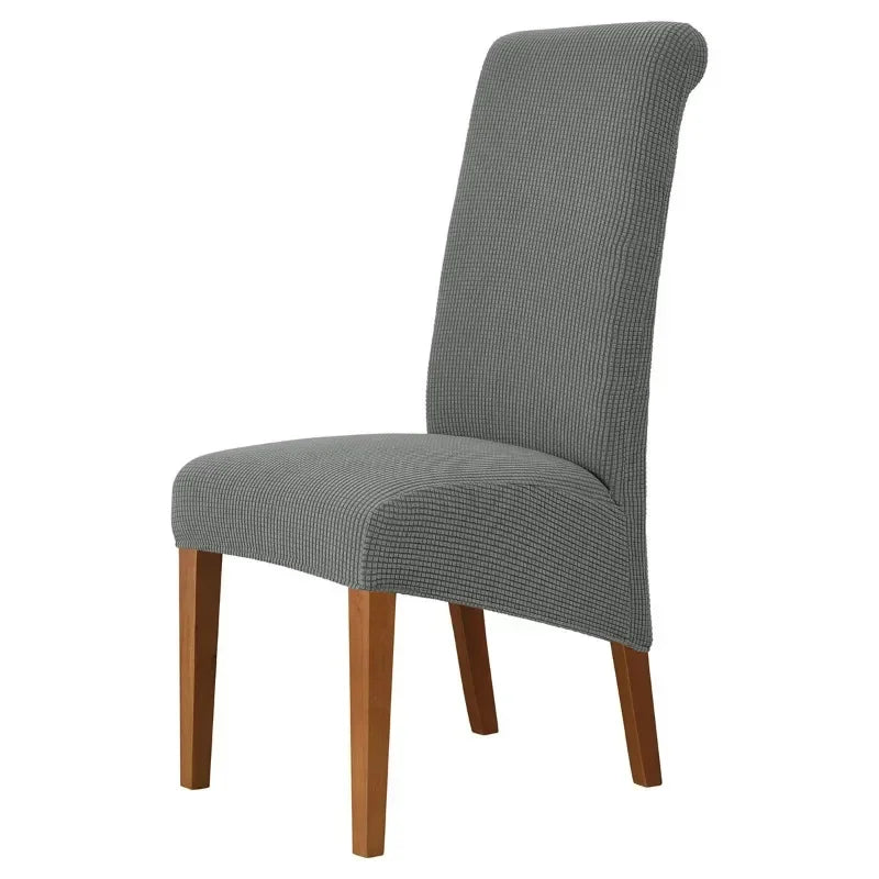 Large Size Banquet Adjustable Chair Cover Jacquard Chairs Spandex Cover Seat Covers for High Back Chairs Dining Room Hotel Home