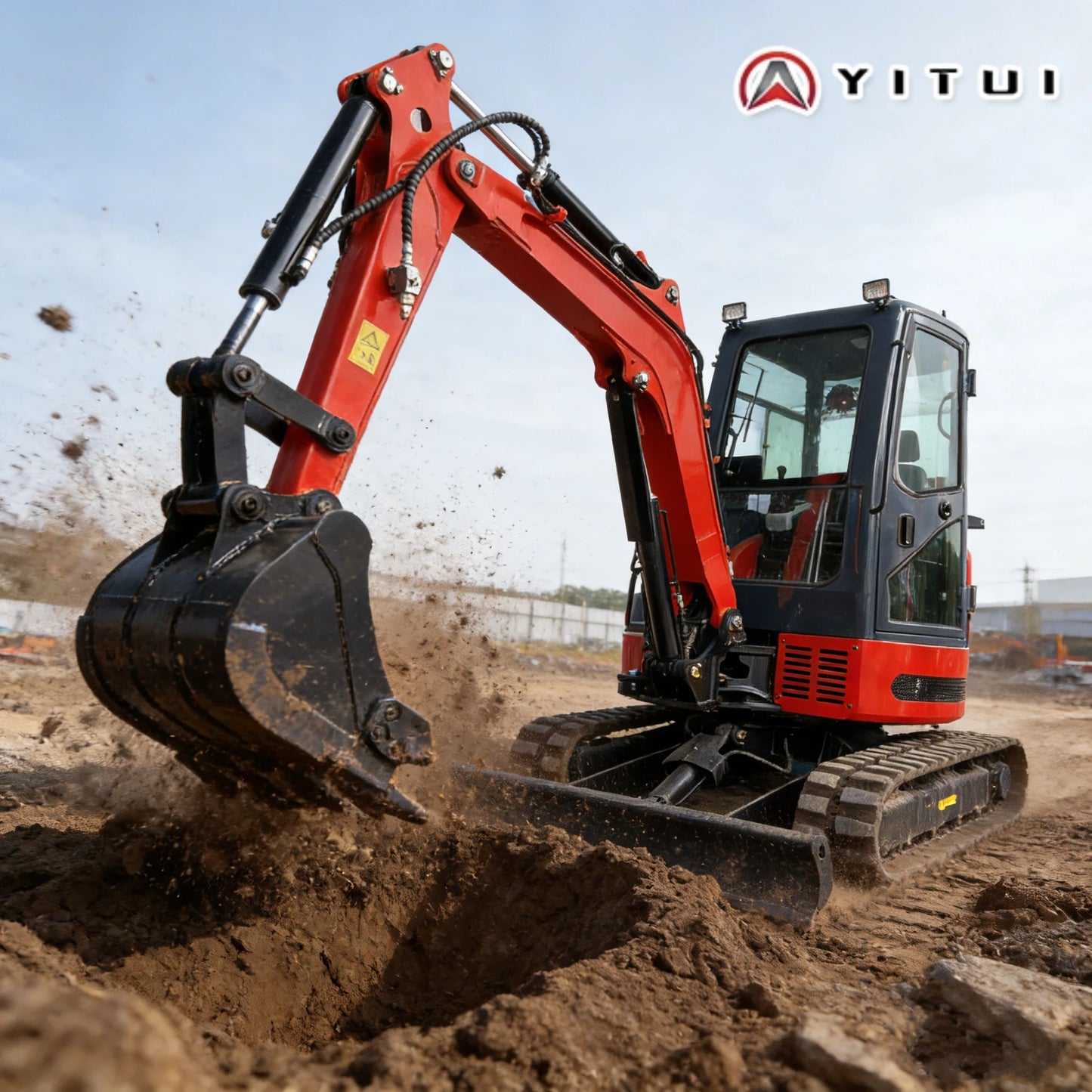 New 3.5 Ton Mini Excavator Crawler Small Excavator With Cab Hydraulic Bucket For Home Construction Earthmoving Project Customize