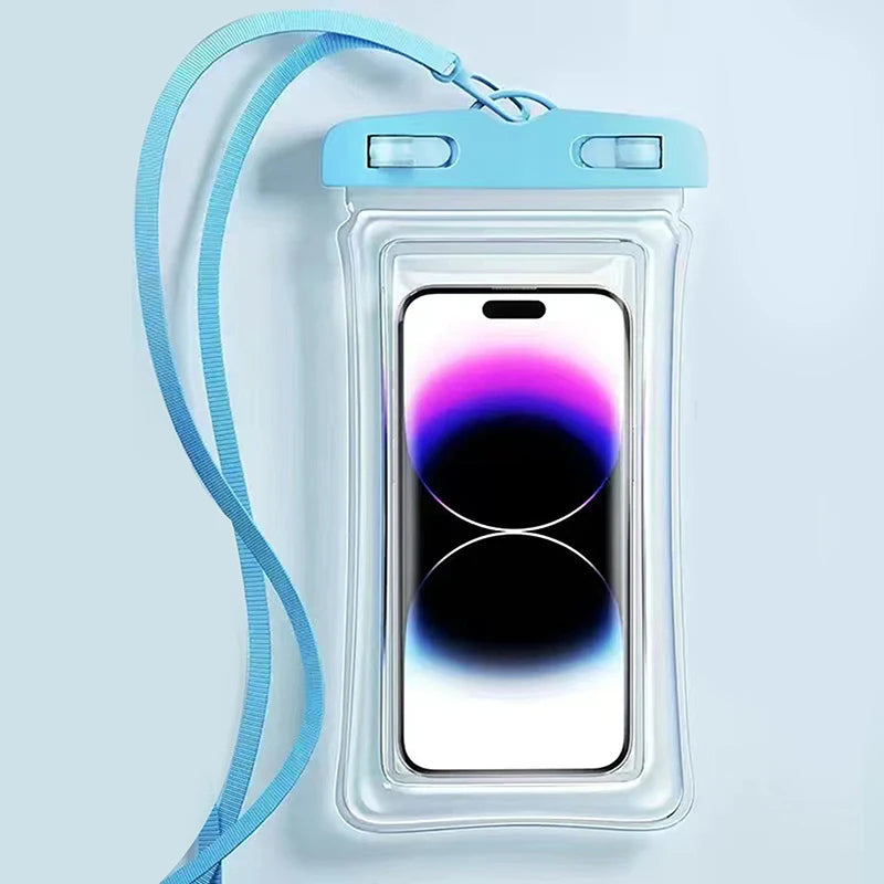 AquaGlide Clear – Transparent Waterproof Touchscreen Phone Case