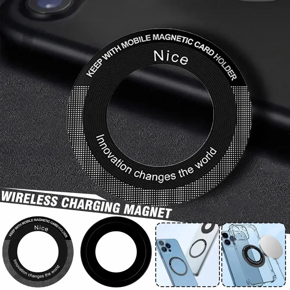 Magsafe Magnetic Plate Ring Universal Metal Sticker Support Wireless Charger Metal Plate Sheet for Magnet Car Holder