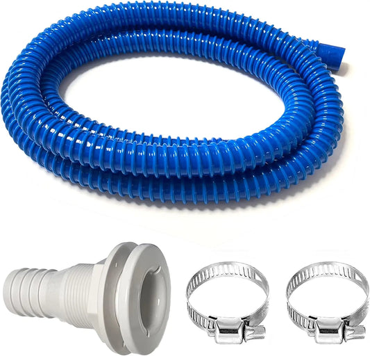 1 SET RV Parts Bilge Pump Hose 1-1/8 Inch Dia Bilge Pump Installation Kit 6.5 FT Premium Quality Kink-Free Flexible PVC Hose