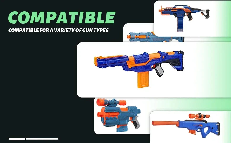 Refill Ffle Darts for Nerf Elite Guns Series Compatible EV Bullets 7.2x1.2cm Toy Gun Accessories for Party Team Game