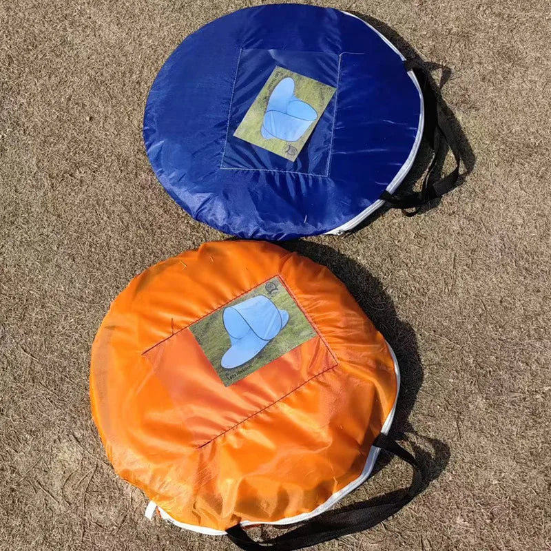 Summer Folding Tents Single Beach Outdoor Camping Instant Pop-up Automatic Sun Shelter UV Protection Sunscreen Mini Beach Tent
