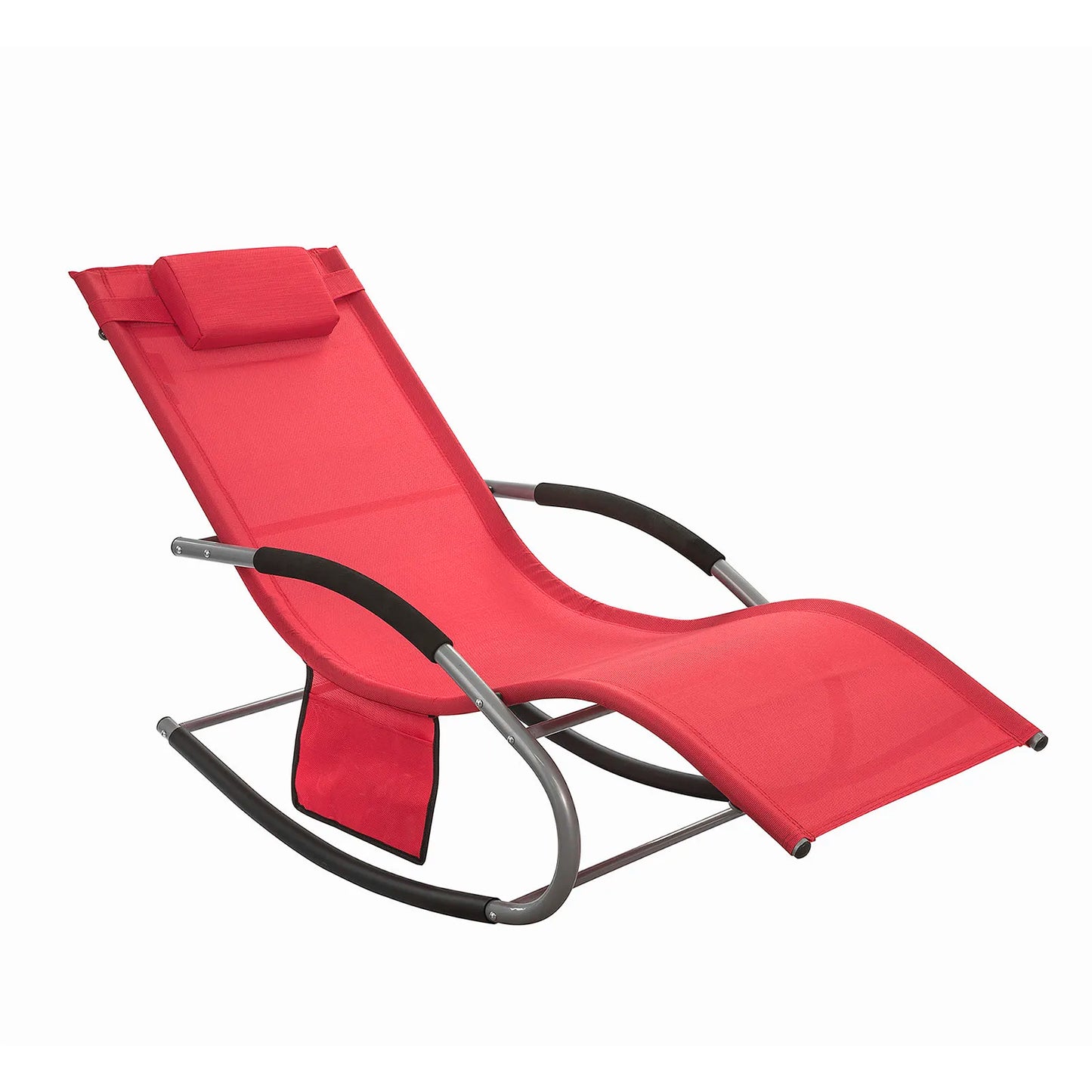 SoBuy OGS28 Sun lounger garden lounger swing with bag and breathable and airy swing lounger for gardens, courtyards, beaches