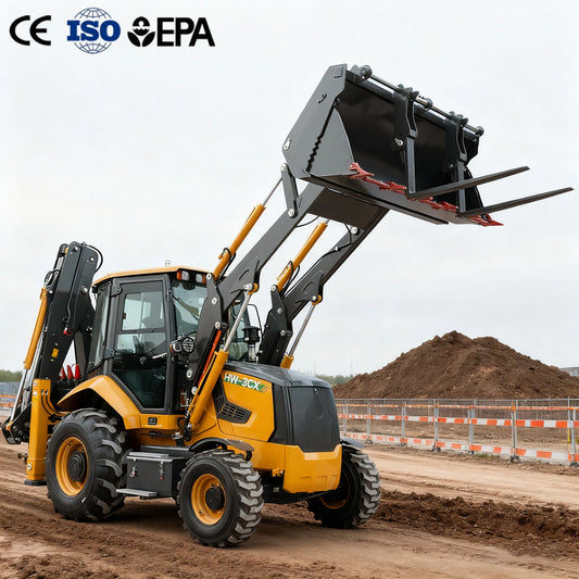 New 7.8 ton Excavator Loader 4x4 Backhoe Loader Multi-Purpose 4WD All-Terrain Diesel Agricultural Tractor Construction Machinery