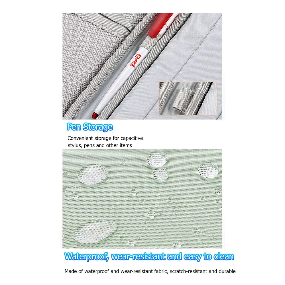 Waterproof Shockproof Handle Bags Tablet Sleeve Case for iPad Pro 13 12.9 Air 11 10.9 M4 I Pad 10 Gen Carrying Cover Accessories