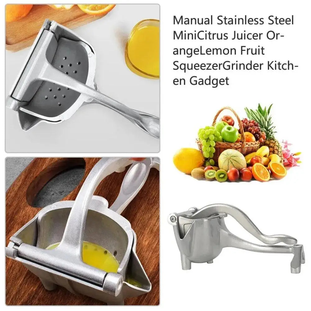 Manual Juicer, Fruit Juice Squeezer, Detachable Heavy Duty Easy Manual Citrus Squeezer Press Juicer Extractor Tool, Aluminum