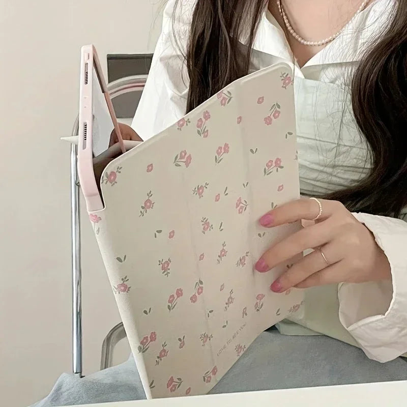 Cute Cartoon Protective Cases for IPad 10th 10.2/9.7/10.5/11 Inch Pro 12.9 Inch 2021 Mini 6 Air 5/4 Case with Pencil Slot Holder