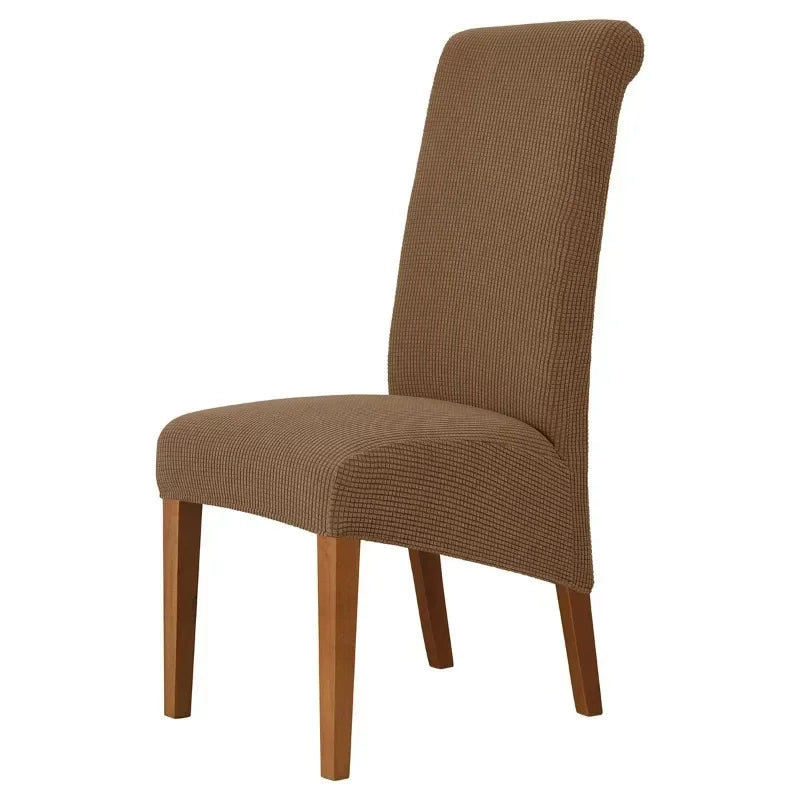Large Size Banquet Adjustable Chair Cover Jacquard Chairs Spandex Cover Seat Covers for High Back Chairs Dining Room Hotel Home