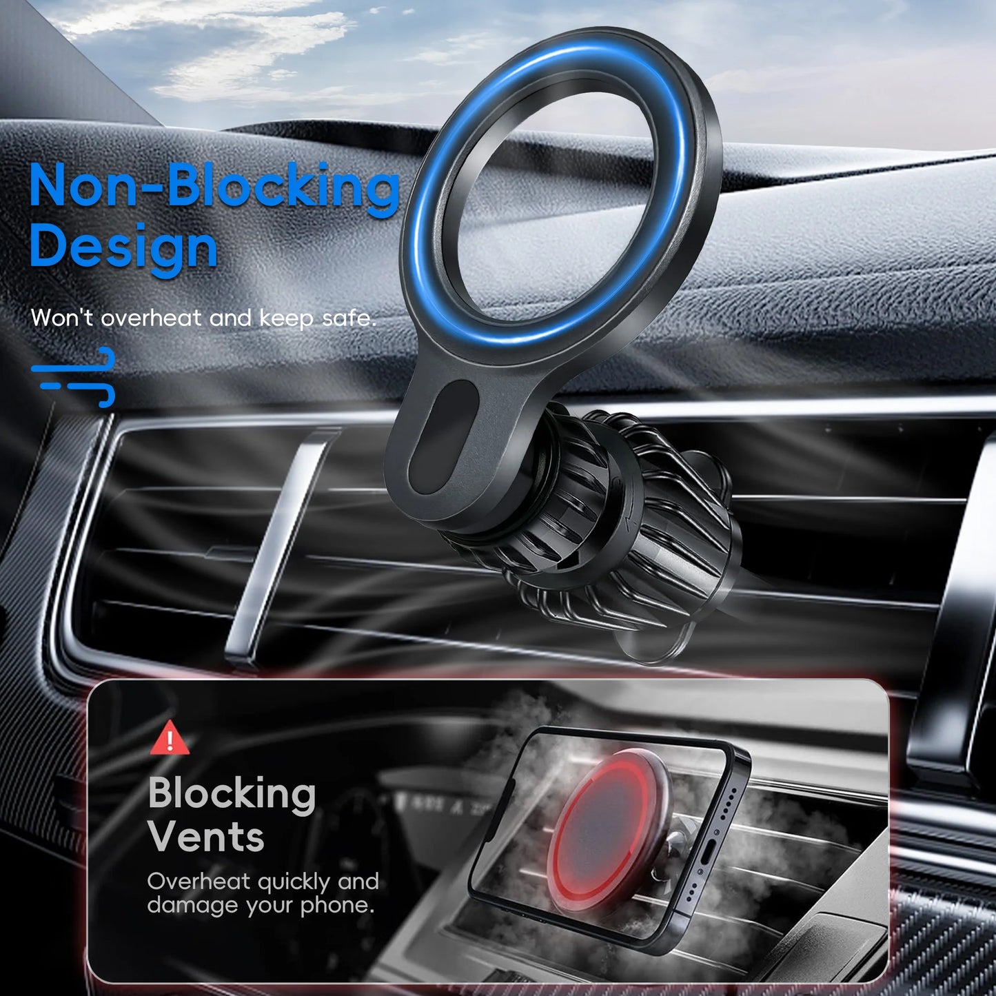 for MagSafe Car Mount for, Extra Small Ultra Magnetic Phone Holder for Car Dashboard, Car Phone Holder, Car Accessories