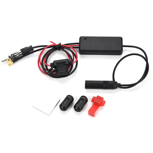 Car Radio Amplifier Auto Car Antenna Radio Signal Amplifier Booster AMP FM Signal Strengthen