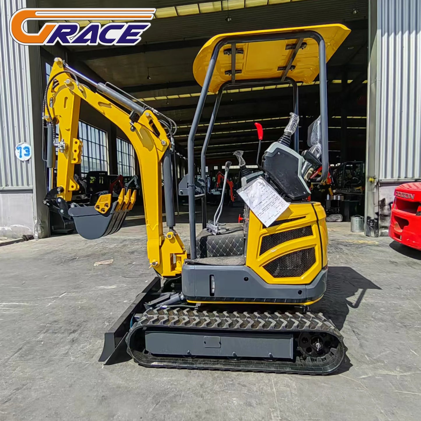 1.8ton Hydraulic Mini Kubota-Compatible Excavator - Diesel-Powered Compact Crawler Construction Digger