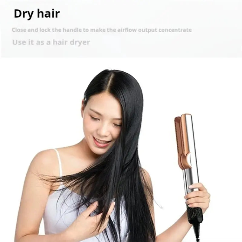 B64B-HT01 2-In-1 Hair Dryer Straightener, Wet And Dry Function, No Hair Damage, EU Plug