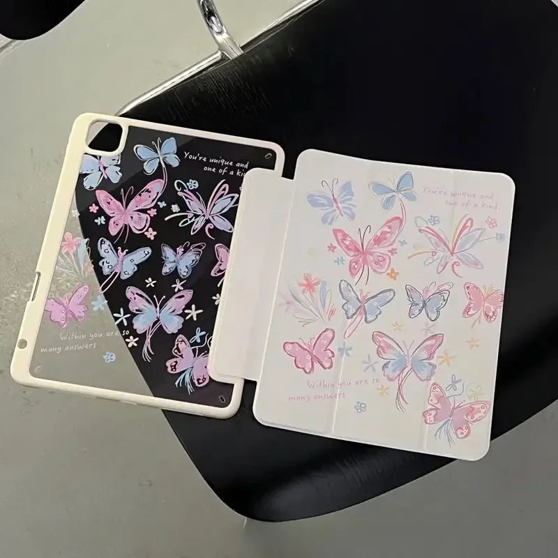 Cute Cartoon Protective Cases for IPad 10th 10.2/9.7/10.5/11 Inch Pro 12.9 Inch 2021 Mini 6 Air 5/4 Case with Pencil Slot Holder