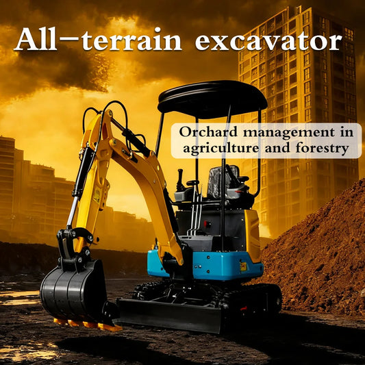 Free Shipping 2 Ton Hydraulic Excavator Agriculture Micro Digger Euro5 Hydraulic Crawler Mini Excavator 1.8 Ton For Farm Garden