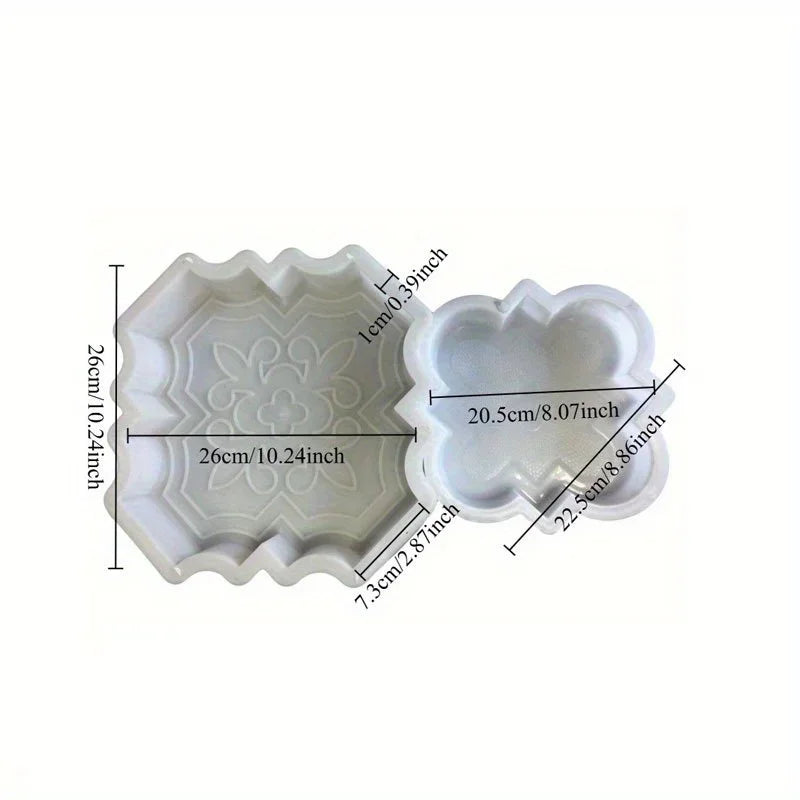 Upgraded Cement Stepping Stone Molds for Creating Beautiful Concrete Paving Stones in Your Yard And Garden