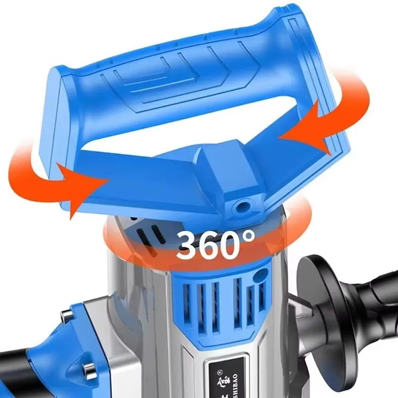 Electric Cement Mixer High Power Concrete Mixer Multifunctional Drill Machine with 6 Adjustable Speed for Mixing Mud Cement
