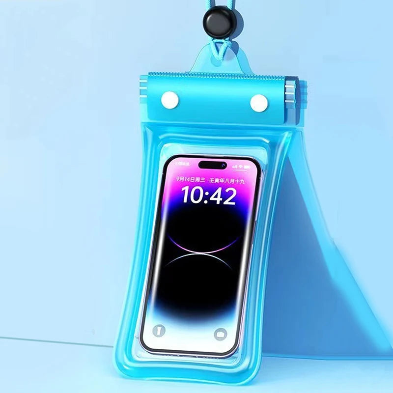 AquaGlide Clear – Transparent Waterproof Touchscreen Phone Case