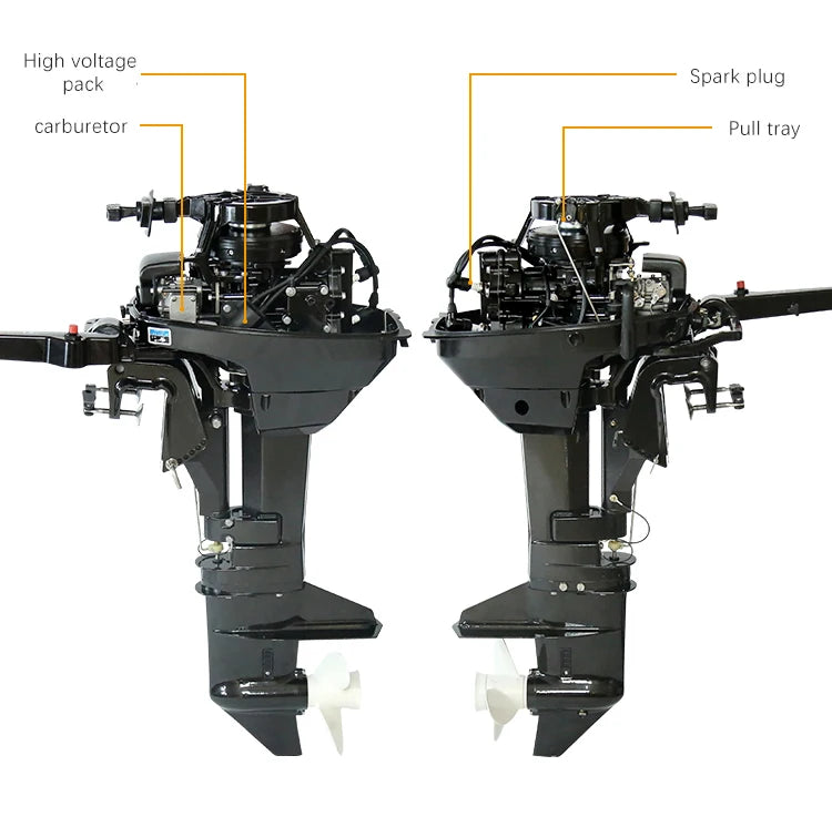 Boats Accessories Otboard Engine 2 Stroke 12HP Boat Engine Moteur hors bord Motor fuera de borda12 HP Motore 2 Tempi