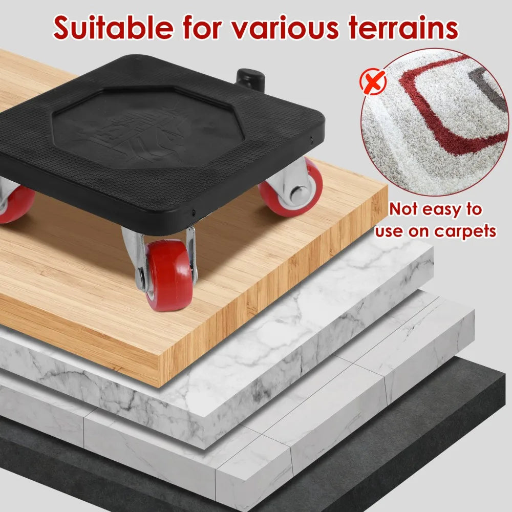 Furniture displacement device, universal wheel, heavy object moving tool, moving device, cabinet, sofa moving device