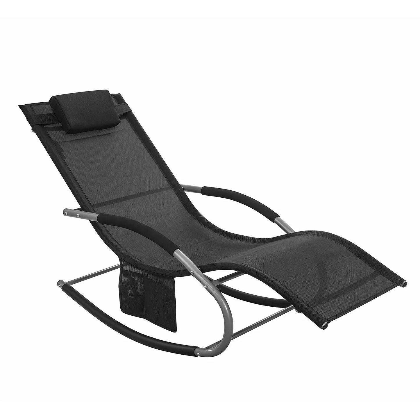 SoBuy OGS28 Sun lounger garden lounger swing with bag and breathable and airy swing lounger for gardens, courtyards, beaches