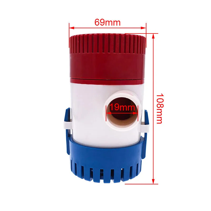 bilge pump 12v 24V 1100gph 750gph water pump used in boat seaplane motor homes houseboat