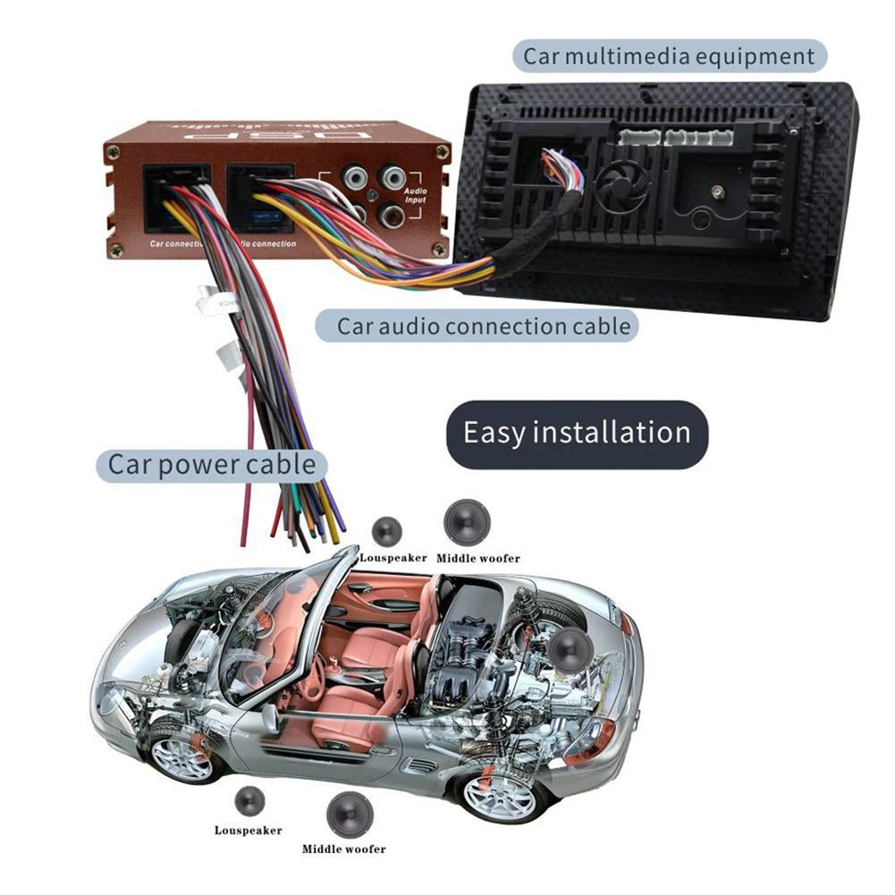 Car DSP Digitale Audio Processor Support APP Control Auto Eindversterker Audio Digitale Geluid Processor Cars Audio Accessoires