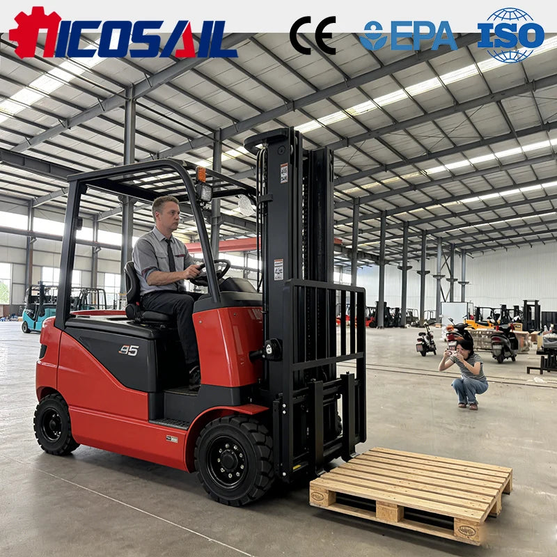 Electric Forklift 2Ton Custom Euro 5 CE Compact Lift Truck for Warehouse and Factory Use