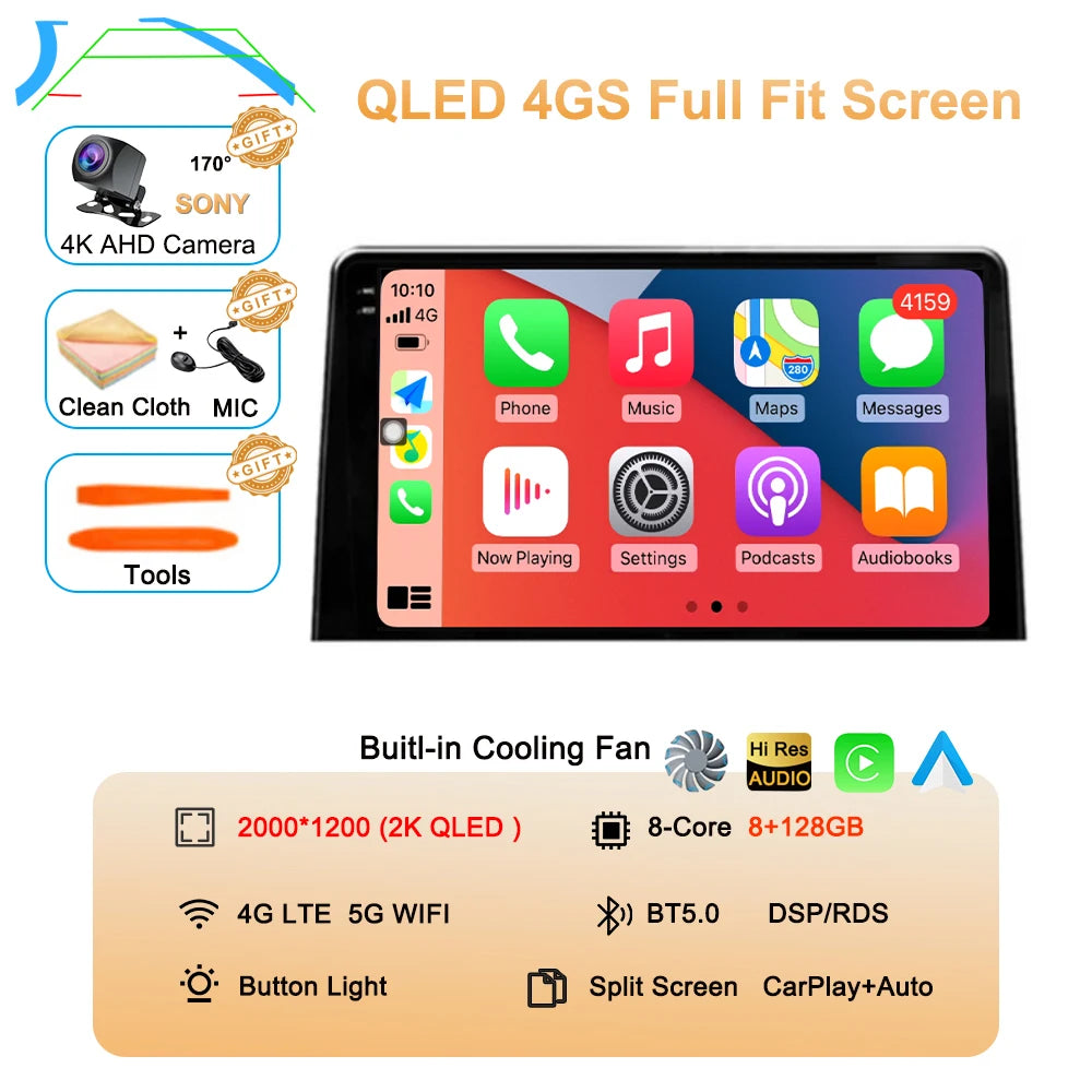 Carplay Car Radio For Citroen Berlingo 2019 Peugeot Partner Rifter 2020 Android 16 For Opel Combo Multimedia Player Stereo Audio