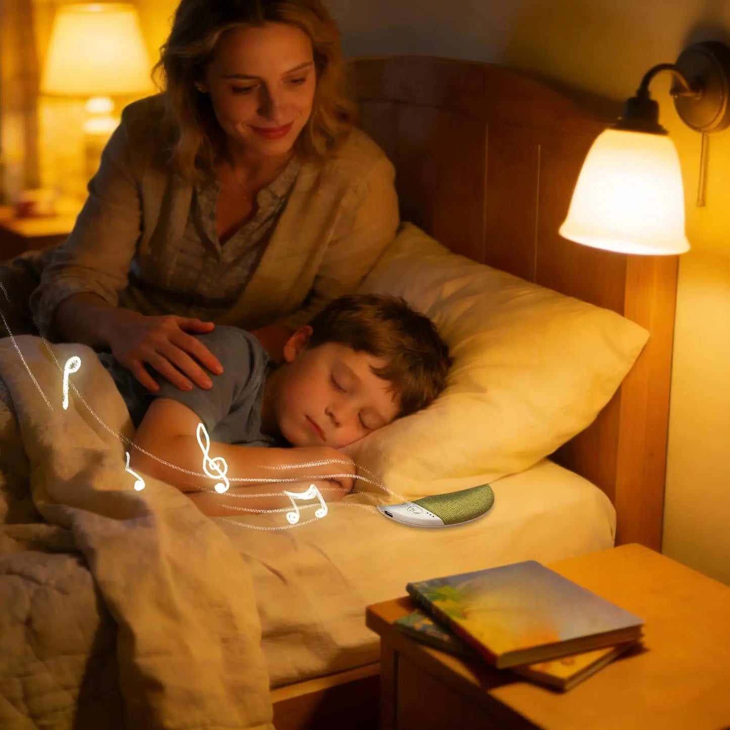 Sleep Speaker with White Noise and Timer Under Pillow Speakers for Sleeping for Bed Bedroom Bedside Meditation Home Hotel