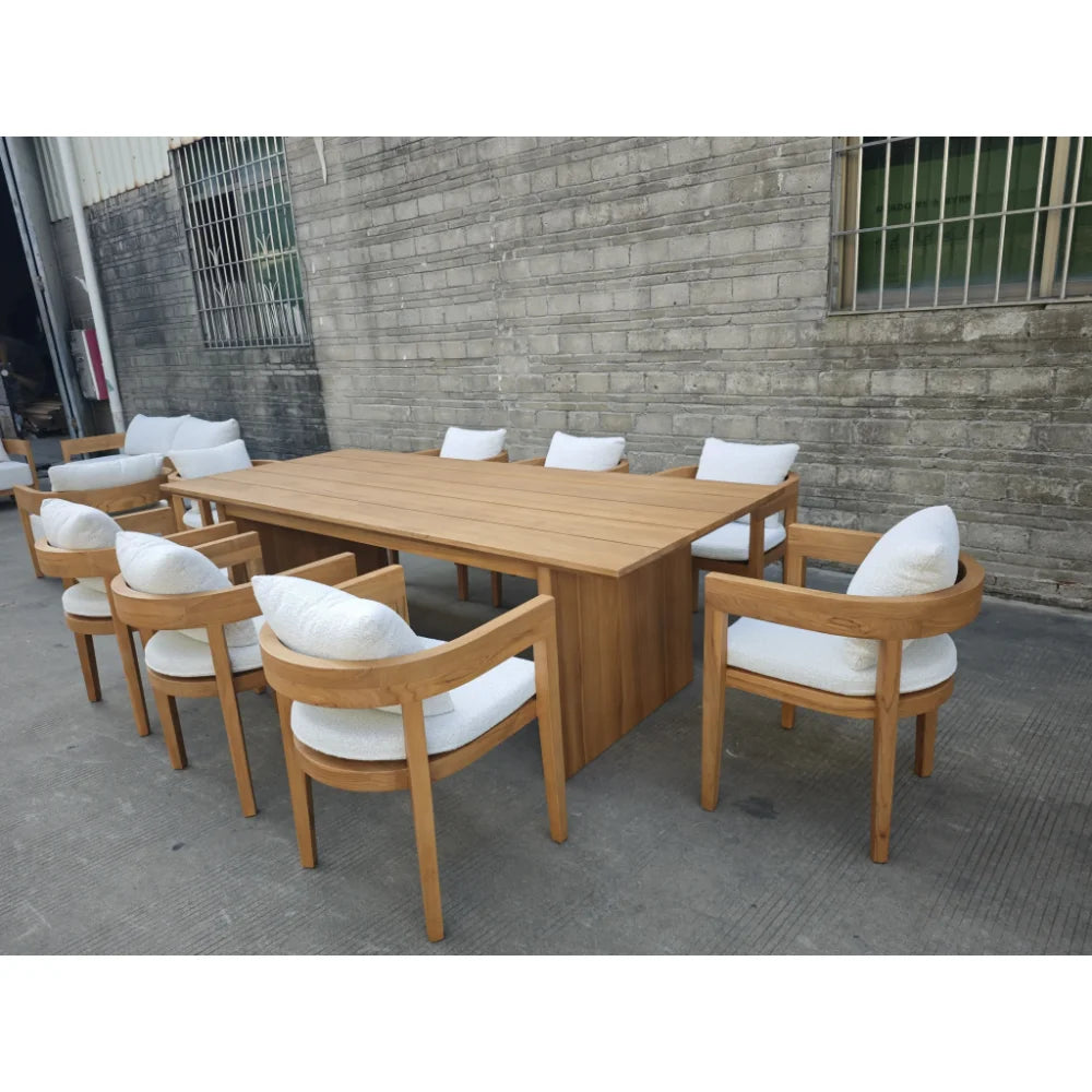 Patio Aluminum Furniture Comfortable Thick Upholstered Cushions Quick Dry StyleSofa Set for Garden Living Room Courtyard