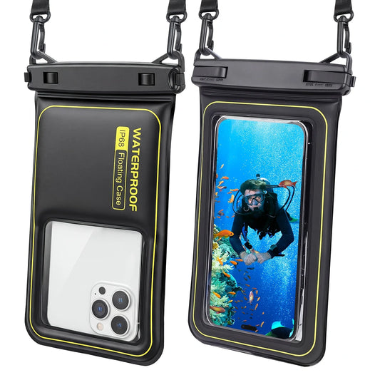 AquaShield Max – Heavy-Duty Waterproof Phone Case with Tether