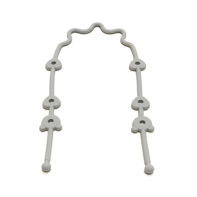 Silicone Pacifier Chain Secure Straps Toy & Cup Holder for Strollers & Chairs