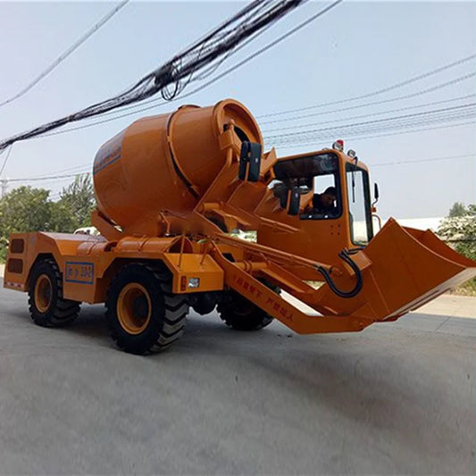 Concrete Mixer Truck Drum Capacity 1.6-5.5m3 High Quality Mobile Hydraulic Automatic Feeding Self Loading Concrete Mixer Truck