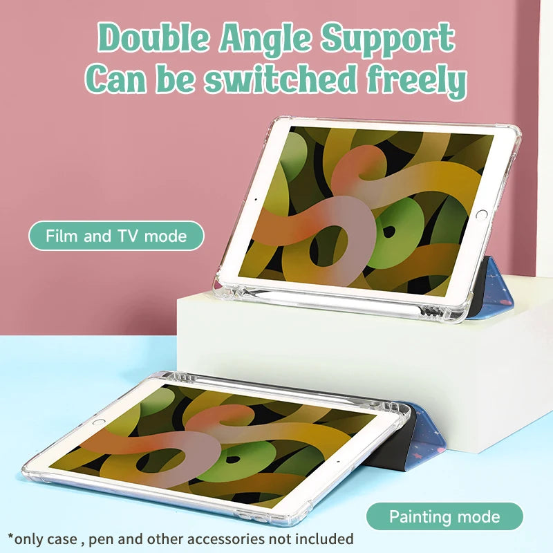 iPad Case For iPad 9th/ 8th/ 7th Generation 10.2 inch Case,For MiNi 4/5/6 Cover,with Pencil Holder,Auto Wake/Sleep Cover