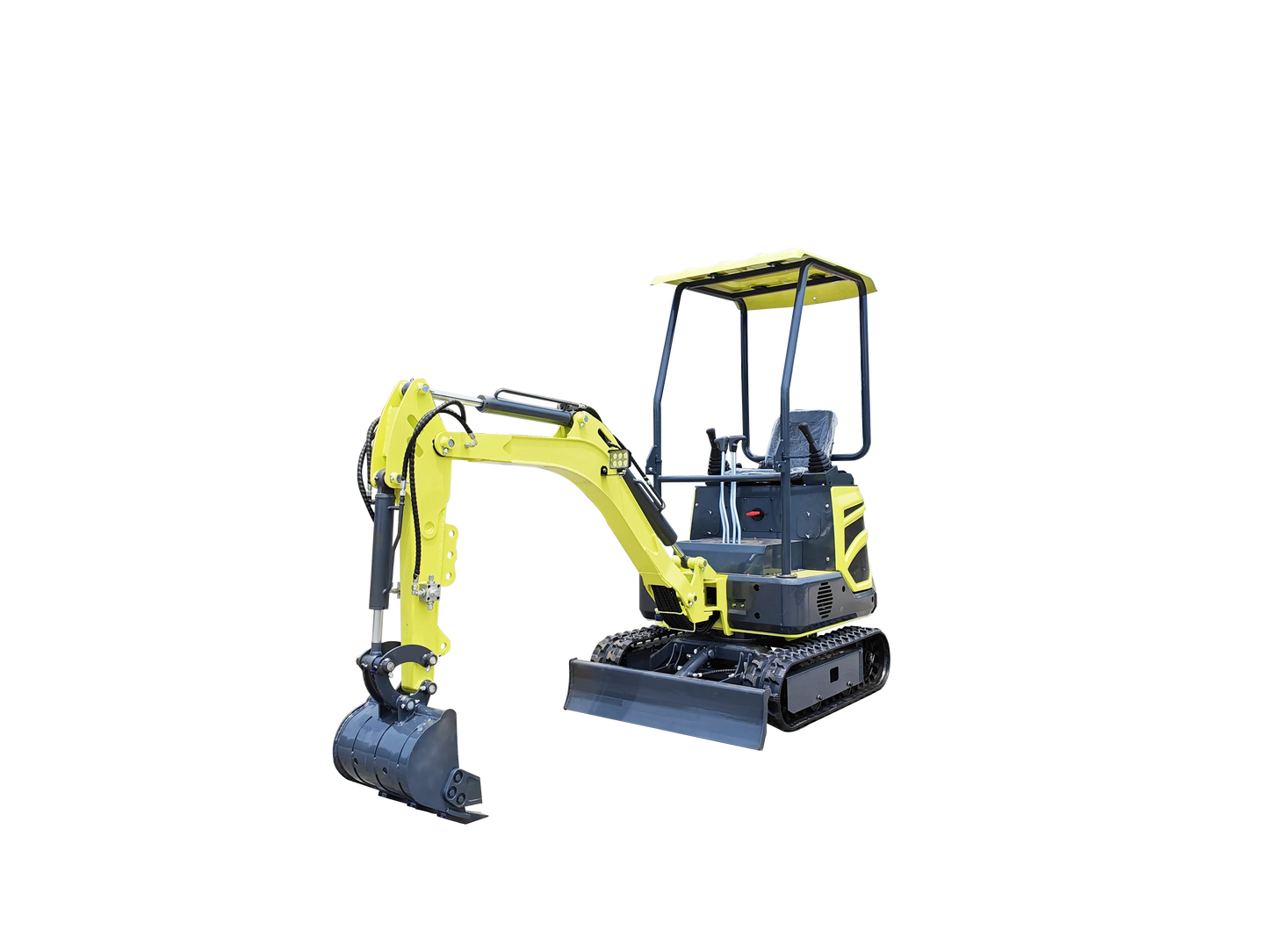 Wheeled Tractor Kubota-Style Excavator - Diesel Hydraulic Maneuverable Outdoor Equipment