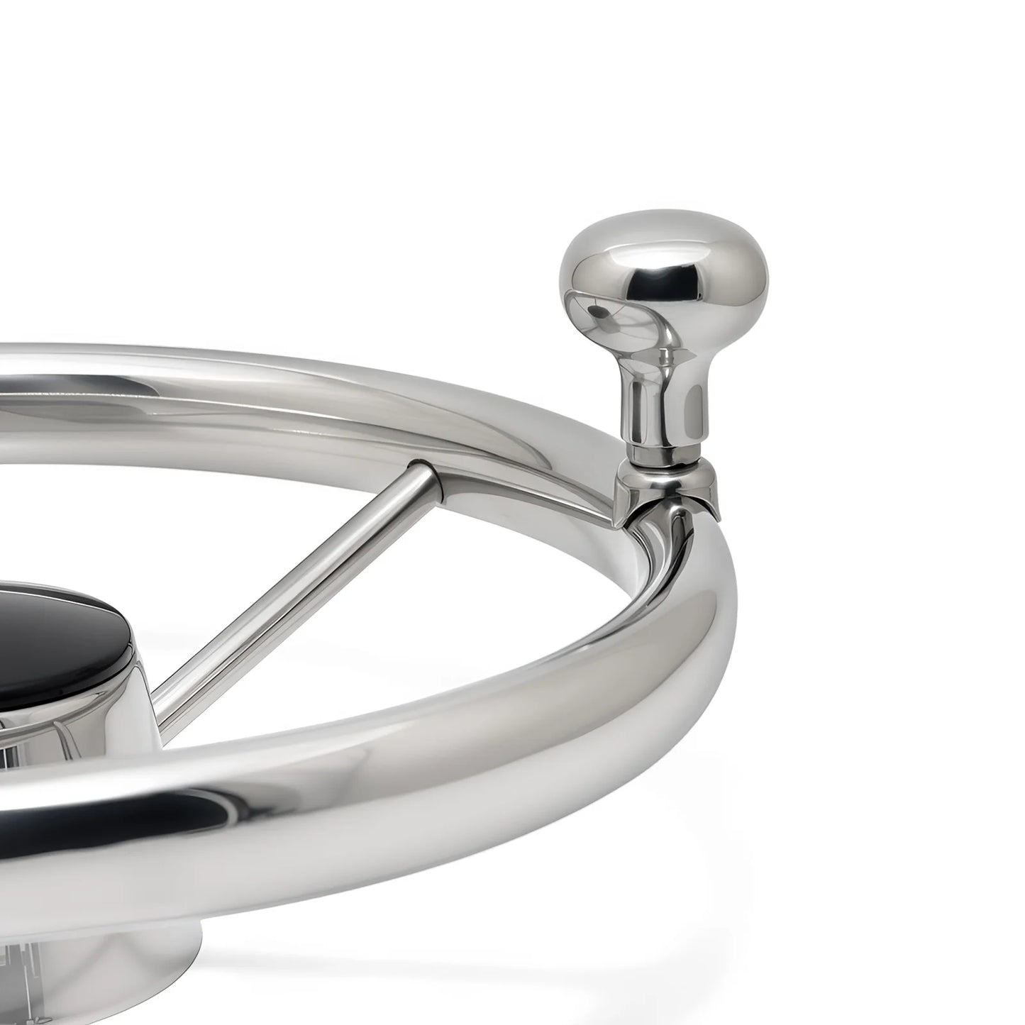 AD 11inch Steering Wheel Boat Accessories Marine 11" Perfect Stainless Steel Boat Steering Wheel With Knob For Marine Boat Yacht