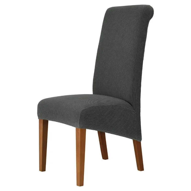 Large Size Banquet Adjustable Chair Cover Jacquard Chairs Spandex Cover Seat Covers for High Back Chairs Dining Room Hotel Home