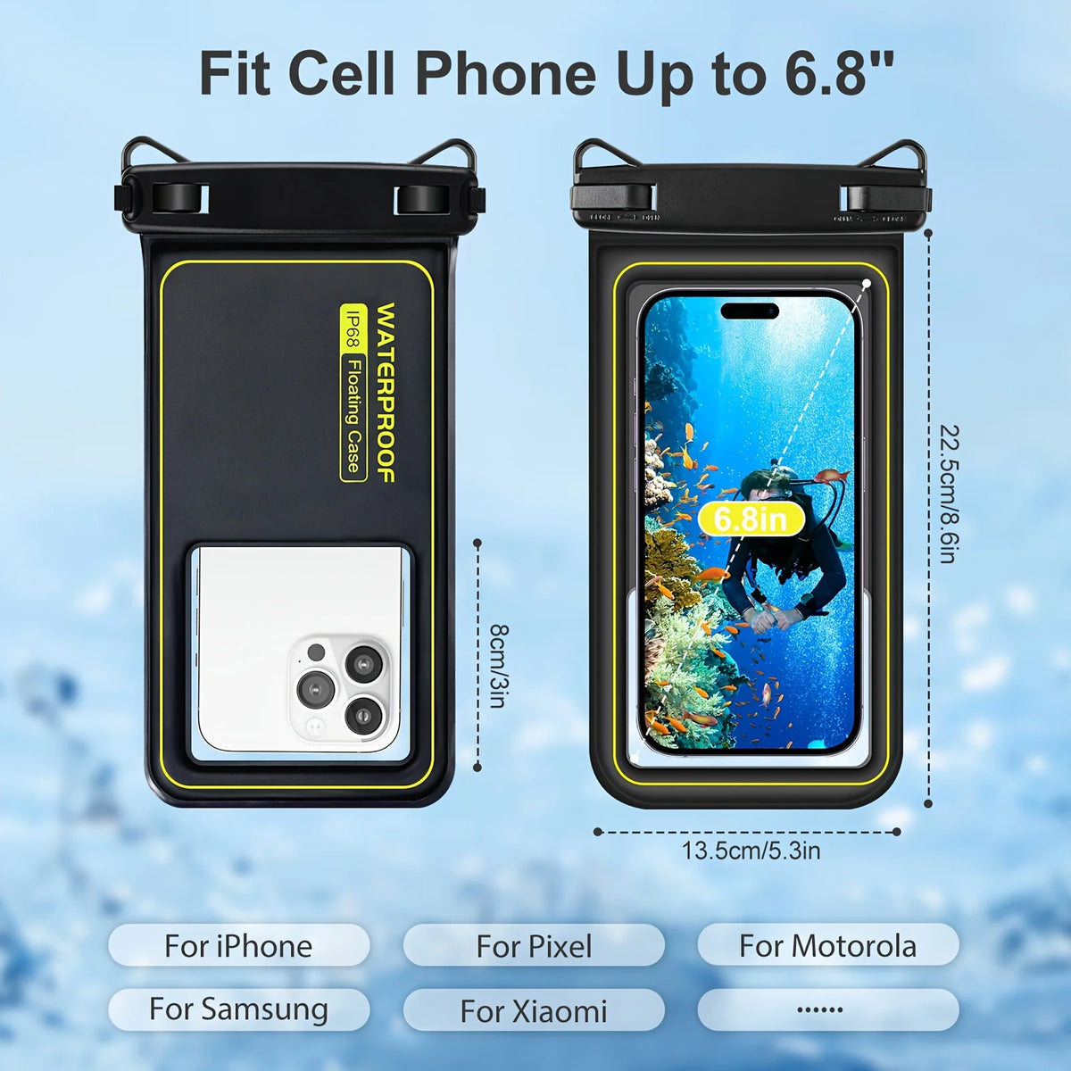 AquaShield Max – Heavy-Duty Waterproof Phone Case with Tether