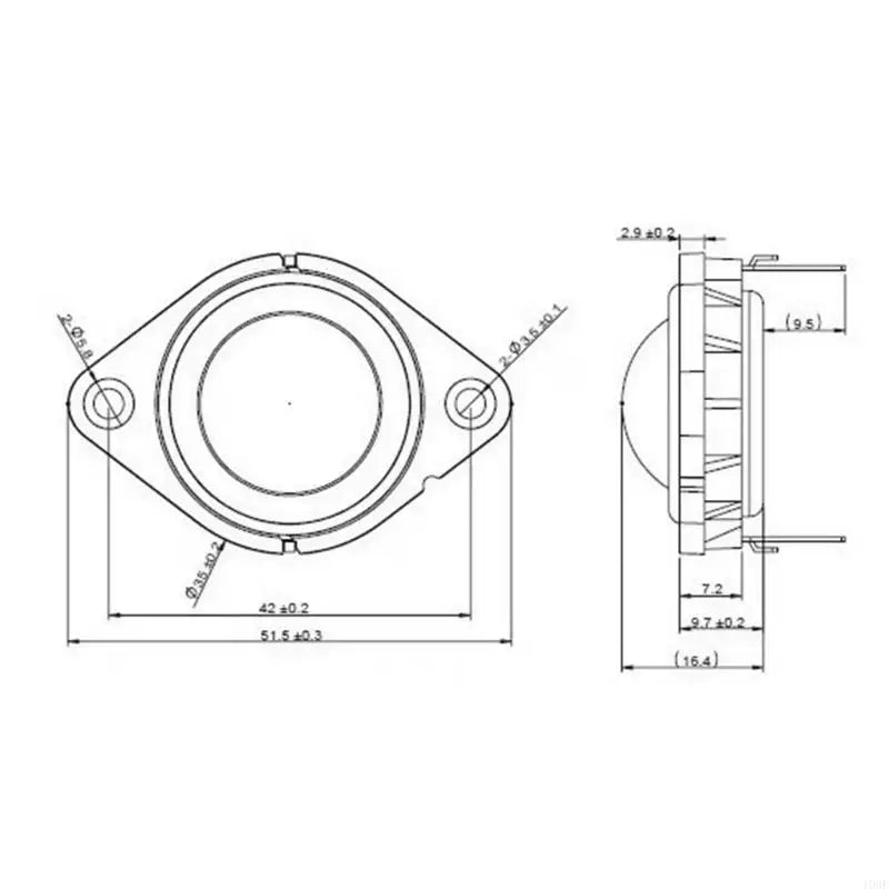103F Clear Tweeter 4 Ohms High Sensitivity Silk Dome Speaker