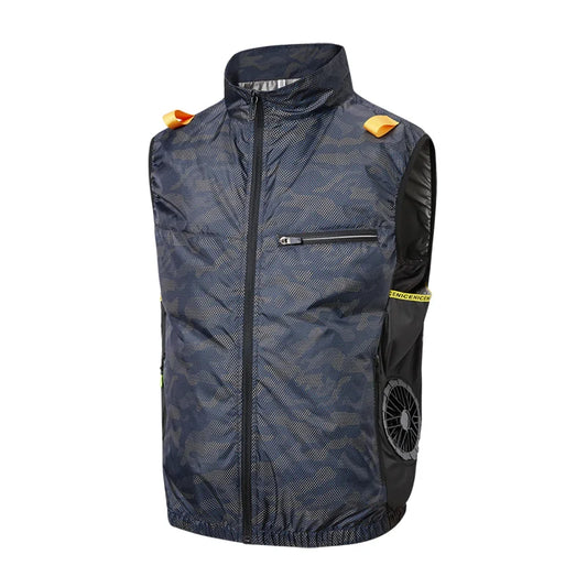 Summer Sports Fan Air-Conditioning Clothing, Cool and Lightweight for Men and Women, Travel Brand Outdoor Vest, Jacket, Sun Protection Windbreaker, Fishing Workwear