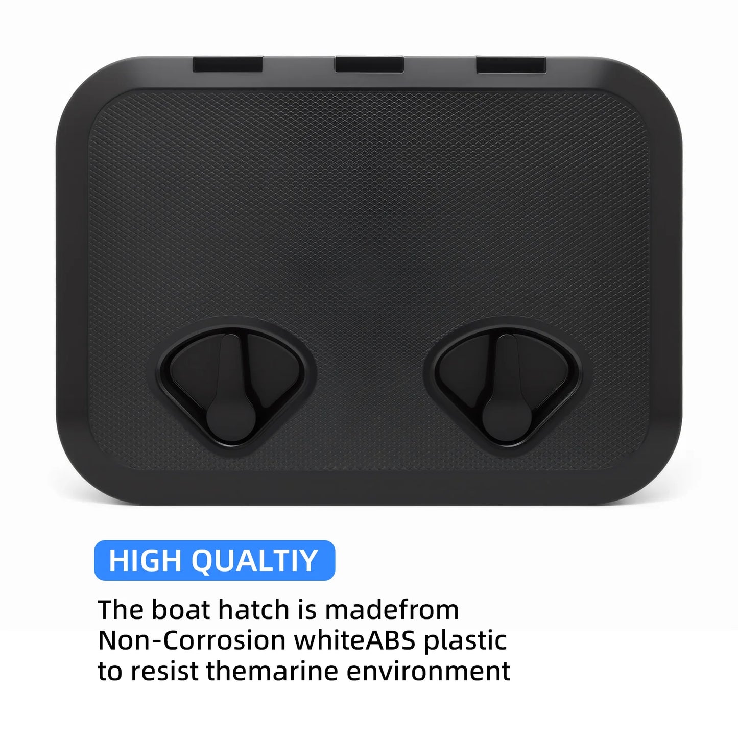 ABS Deck Access Hatch Cover Waterproof Boat Accessories 12.4"x17.32" For Marine Yacht RV Watertight Anti-UV Non-Skid Inspection