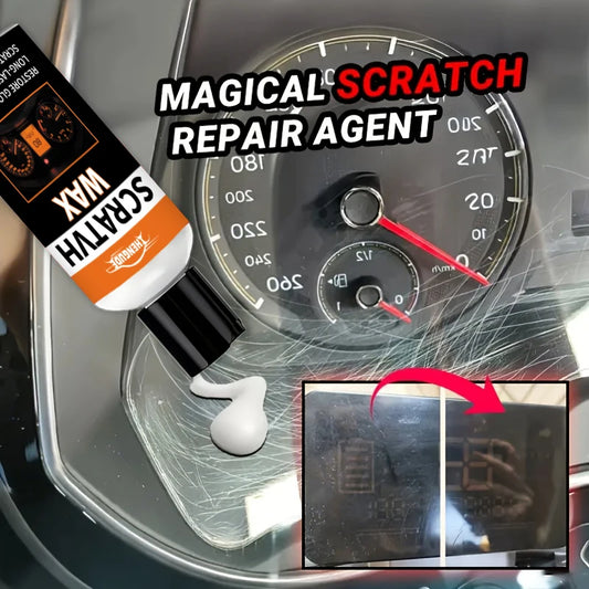 Car Scratch Repair Wax, Dashboard Screen Scratch Repair Agent |   Suitable for Various Scratch Repairs on Central Consoles, Helmets, Glass, Acrylic, and Glasses.