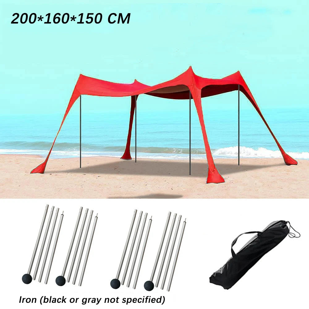 3M Camping Tent Windproof Pop Up Awning Outdoor Beach Sun Shade UV Ultralight Beach Canopy Tents for Camping Fishing Picnics