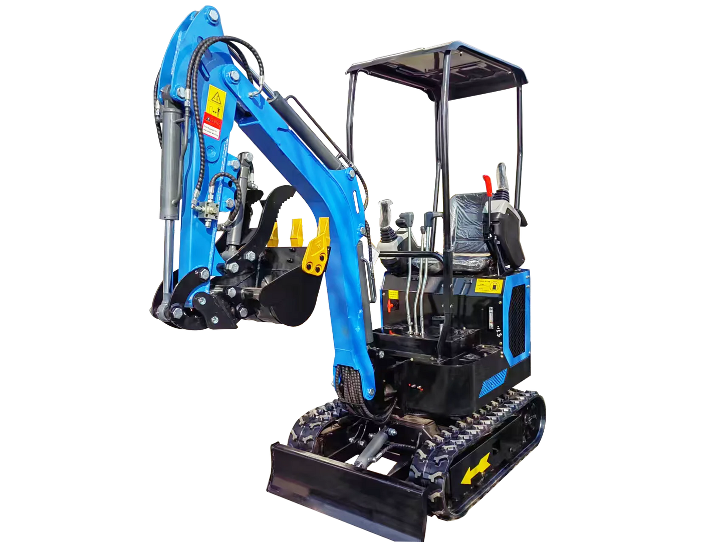 Wheeled Tractor Kubota-Style Excavator - Diesel Hydraulic Maneuverable Outdoor Equipment