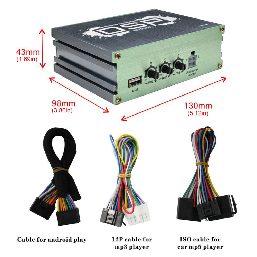 Car DSP Digital Audio Processor Support APP Control Audio Digital Sound Processor DSP Car Equalizer for Car Audio Enhancement