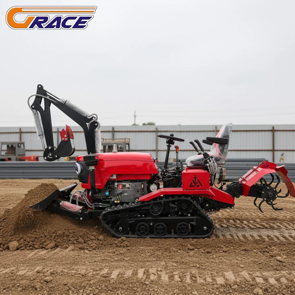 Customized 35HP Diesel Tractor with Hydraulic System for Heavy Duty Farm Operations Transport Jobs with Excavator for Sale