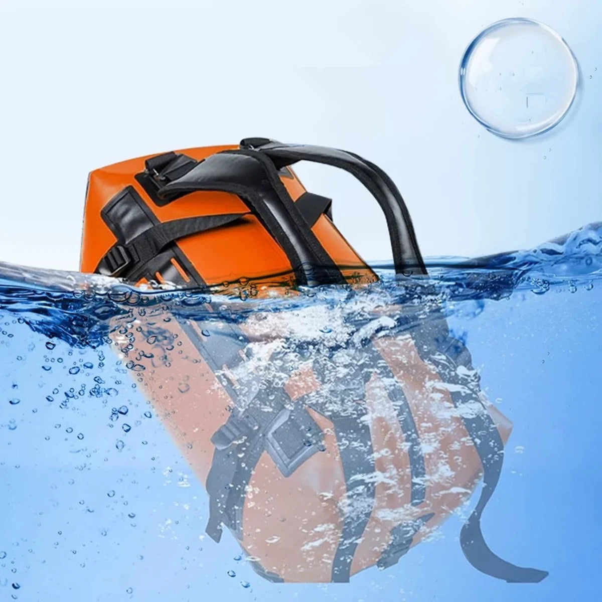 Waterproof Backpack for Women Men 50L Waterproof travel Bag Motorcycle Tail Dry Bags for Camping Boating Kayaking Fishing